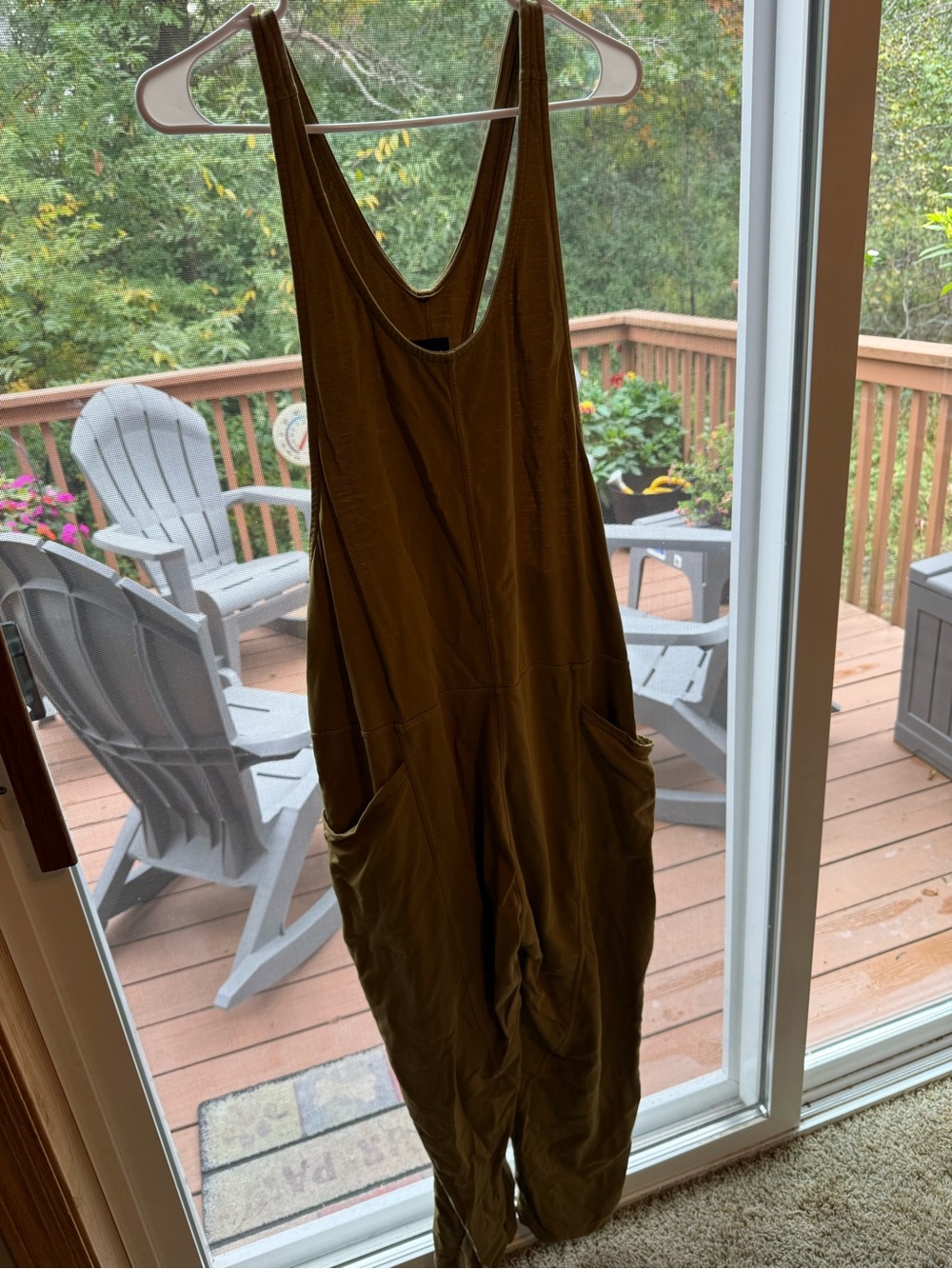prAna Olive Green One-Piece Overalls